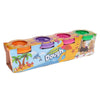 Play Dough with Mould Lid 4x140g Pots, Learning SPACE