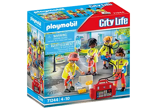 Playmobil® Medical Team-Fire. Police & Hospital,Games & Toys,Gifts for 5-7 Years Old,Imaginative Play,Playmobil,Primary Games & Toys,Small World-Learning SPACE