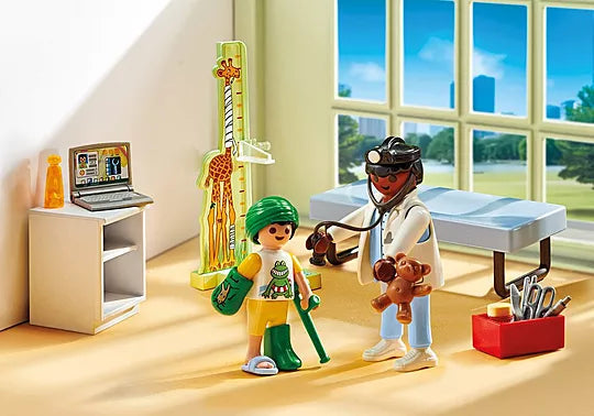 Playmobil® Pediatrician with Teddy Bear, Learning SPACE