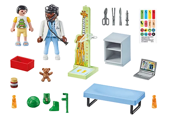 Playmobil® Pediatrician with Teddy Bear, Learning SPACE