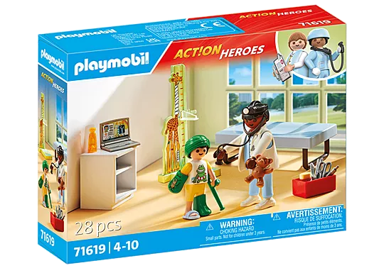 Playmobil® Pediatrician with Teddy Bear, Learning SPACE