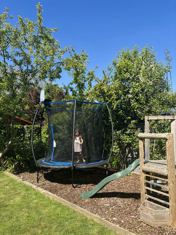 Plum® 10ft Deluxe Springsafe Trampoline And Enclosure, Learning SPACE