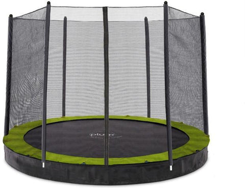 Plum® Circular In-Ground Trampoline with Enclosure-Adapted Outdoor play,ADD/ADHD,Matrix Group,Neuro Diversity,Plum Play,Seasons,Summer,Teen & Adult Trampolines,Trampolines-8ft-LSPL27557-Learning SPACE
