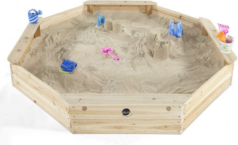 Plum® Giant Wooden Sand Pit [Natural]-Classroom Resources,EA Tender,Eco Friendly,Educational Play,Messy Play,Outdoor Play,Outdoor Sand & Water Play,Playground Equipment,Plum Play,Sand,Sand Pit,Seasons,Stock,Summer-Learning SPACE