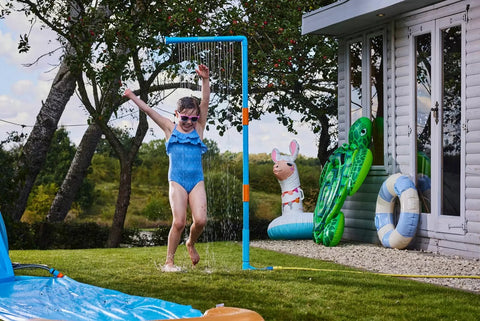 Plum® Water Park Rain Wall: Splashy Fun for Kids-Garden Game,Outdoor Play,Outdoor Sand & Water Play,Paddling Pools,Plum Products Ltd,Summer,Swimming Pools,Water & Sand Toys-Learning SPACE