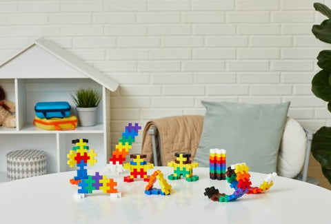Plus Plus: Neon Multi Blocks – BIG 400pcs, Learning SPACE
