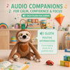 Positive Affirmations Sloth - Portable Talking Plushie, Stuffed Toys Learning SPACE