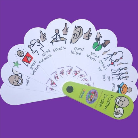 Positive Praise Fan-Additional Need,Calmer Classrooms,Calming & Anxiety,communication,Fans & Visual Prompts,Helps With,Neuro Diversity,Play Doctors,Primary Literacy,PSHE,Rewards & Behaviour,Social Emotional Learning,Social Stories & Games & Social Skills,Stock-Learning SPACE