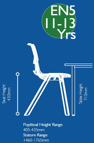 Postura+ One Piece Chair (Ages 11-13), Learning SPACE