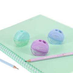 Premto Pastel Twin Hole Sharpener-Back To School,Pens & Pencils,Premier Office,Stationery-Learning SPACE