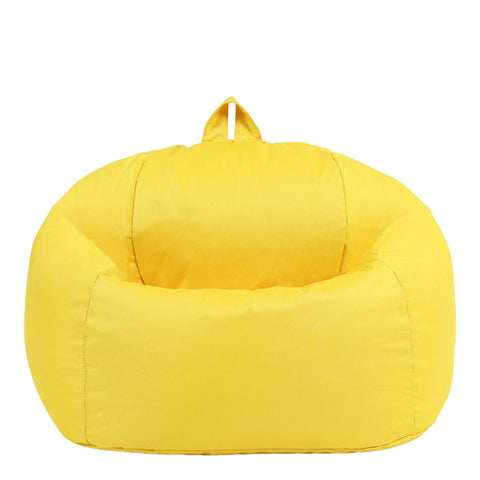 Primary Size Bean Bag Chair - With Back Support-Bean Bags,Bean Bags & Cushions,Dropship,Eden Learning Spaces,Matrix Group,Nurture Room,Seating,Wellbeing Furniture-Yellow-ED1TUBMOD017-Learning SPACE