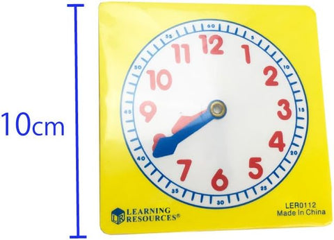 Pupil Clock Dials (Set of 10)-Calmer Classrooms,Classroom Packs,Helps With,Learning Activity Kits,Learning Resources,Life Skills,Maths,Primary Maths,Sand Timers & Timers,Visual Sensory Toys-Learning SPACE