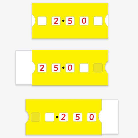 Pupil Decimal Sliding lines Pack of 30, Learning SPACE