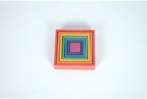 Rainbow Architect Stacking Squares - Pk7 - Great For Montessori And Nurture Rooms-Additional Need,Building Blocks,Fine Motor Skills,Gifts For 2-3 Years Old,Gifts For 3-5 Years Old,Gifts for 5-7 Years Old,Gifts for 8+,Helps With,Maths,Memory Pattern & Sequencing,Nurture Room,Primary Maths,Shape & Space & Measure,Stacking Toys & Sorting Toys,Stock,Teenage & Adult Sensory Gifts,TickiT-Learning SPACE