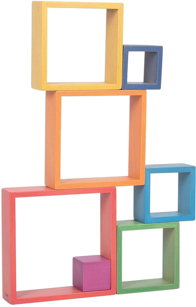 Rainbow Architect Stacking Squares - Pk7 - Great For Montessori And Nurture Rooms-Additional Need,Building Blocks,Fine Motor Skills,Gifts For 2-3 Years Old,Gifts For 3-5 Years Old,Gifts for 5-7 Years Old,Gifts for 8+,Helps With,Maths,Memory Pattern & Sequencing,Nurture Room,Primary Maths,Shape & Space & Measure,Stacking Toys & Sorting Toys,Stock,Teenage & Adult Sensory Gifts,TickiT-Learning SPACE