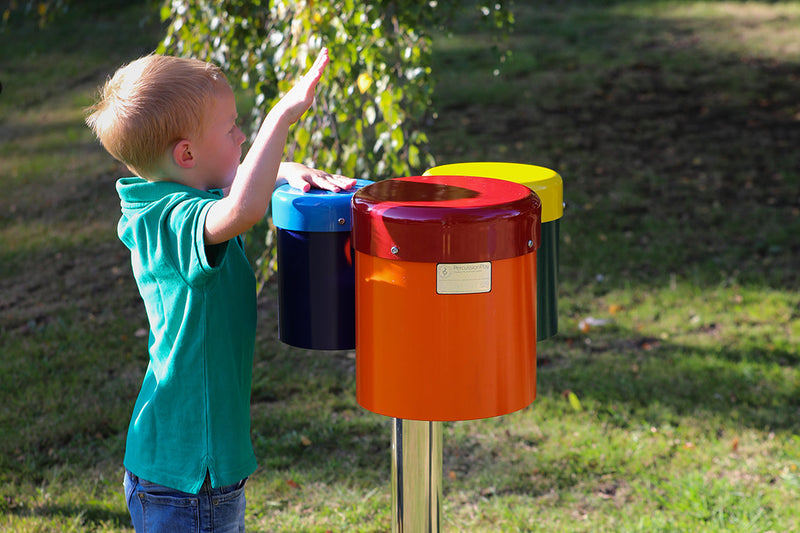 Rainbow Bongos - Sensory Garden Musical Instruments, Surface Learning SPACE