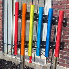Rainbow Chimes - Sensory Garden Musical Instruments-Dropship,Matrix Group,Music,Outdoor Musical Instruments,Playground Equipment,Primary Music,Sensory Garden,Strength & Co-Ordination-Learning SPACE