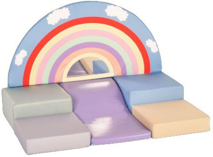 Rainbow Explorer Toddler Soft Play Set-AllSensory,Baby Sensory Toys,Down Syndrome,Dropship,Nurture Room,Playmats & Baby Gyms,Rainbow Theme Sensory Room,Soft Play Sets,Stock-Learning SPACE