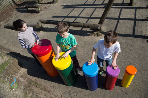 Rainbow Sambas - Sensory Garden Musical Instruments-Dropship,Drums,Matrix Group,Music,Outdoor Musical Instruments,Playground Equipment,Primary Music,Sensory Garden-Learning SPACE