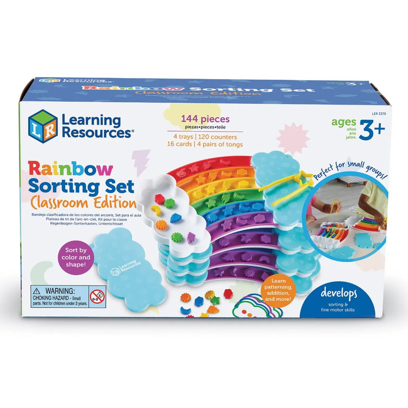 Rainbow Sorting Set Classroom Edition (Set of 4), Learning SPACE