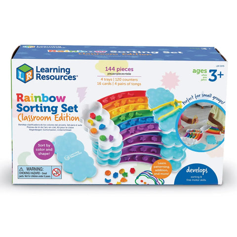 Rainbow Sorting Set Classroom Edition (Set of 4), Learning SPACE