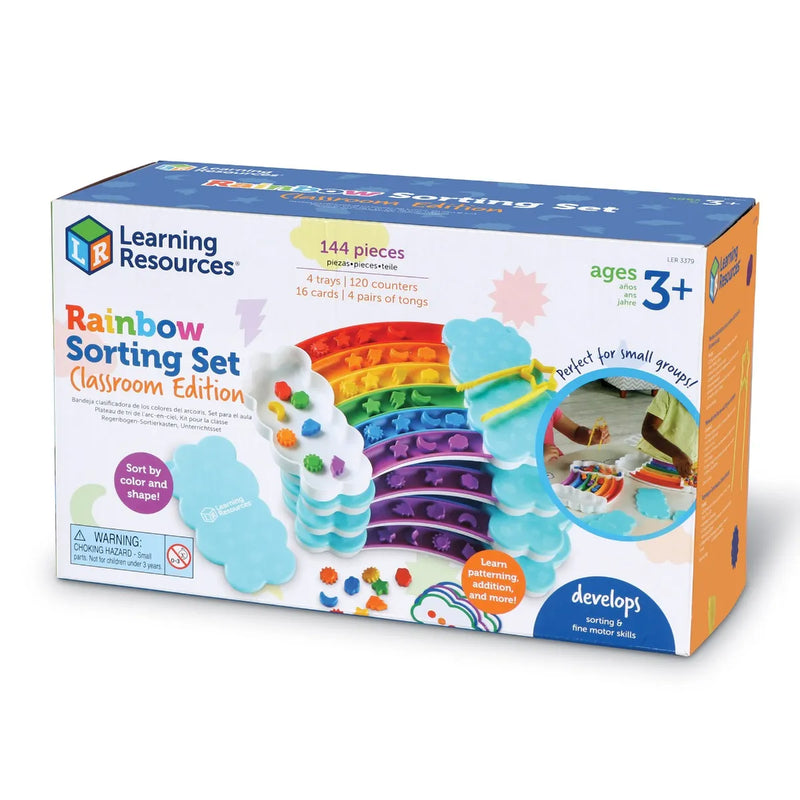 Rainbow Sorting Set Classroom Edition (Set of 4), Learning SPACE