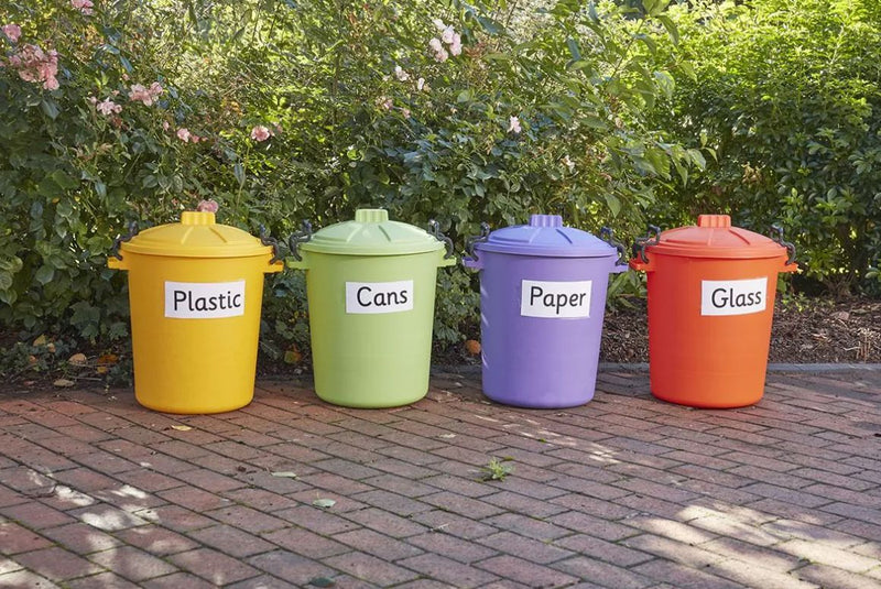 Rainbow Storage / Recycling Bins (4Pk), Learning SPACE