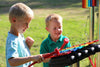Rainbow Trio Ensemble - Sensory Garden Musical Instruments-Dropship,Matrix Group,Music,Nursery,Outdoor Musical Instruments,Primary Music,Sensory Garden,Sound,Strength & Co-Ordination-Learning SPACE