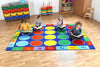 Rainbow™ ABC 3x2m Rectangle Carpet, Learning SPACE