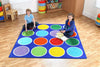 Rainbow™ Circles Placement 2x2m Carpet, Learning SPACE