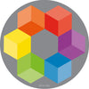 Rainbow™ Circular Polygons 2m Carpet, Learning SPACE