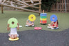 Rainbow™ Circular Sit Mats & Donut™ Trolley, Learning SPACE