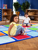 Rainbow™ Rectangle Placement Squares Carpet, Learning SPACE