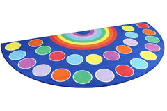 Rainbow™ Semi-Circle Placement 3x1.5m Carpet, Large Learning SPACE
