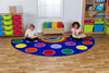 Rainbow™ Semi-Circle Placement 3x1.5m Carpet, Learning SPACE