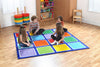 Rainbow™ Square Placement Carpet 2x2m, Learning SPACE