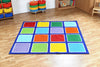 Rainbow™ Square Placement Carpet 2x2m, Learning SPACE