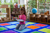 Rainbow™ Squares Large Placement 3x3m Carpet, Learning SPACE