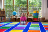 Rainbow™ Squares Large Placement 3x3m Carpet, Learning SPACE