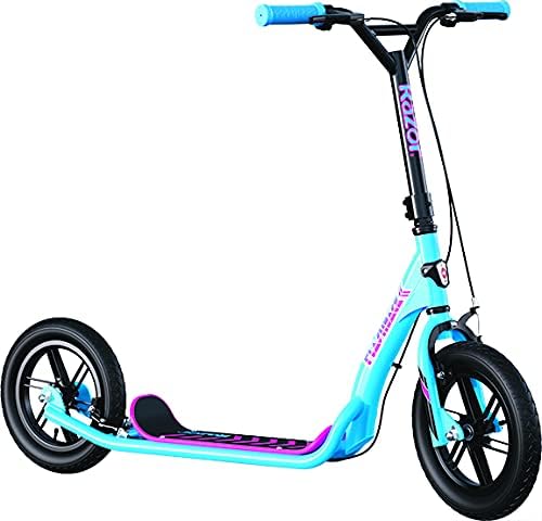 Razor FlashBack Scooter – Retro Style, LED Fun, Blue Learning SPACE