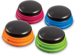 Recordable Answer Buzzers - Set of 4 or 12-Calmer Classrooms,Calming & Anxiety,communication,Helps With,Learning Resources,Neuro Diversity,Physical Needs,Primary Literacy,Sound,Sound Equipment,Speaking & Listening,Stock,Talking Buttons & Buzzers-Learning SPACE