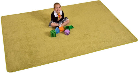 Rectangle Rug - Green (2.6m x 1.8m)-Mats & Rugs,Neutral Colour,Plain Carpet,Rectangular,Rugs,Sensory Flooring,Wellbeing Furniture-Learning SPACE