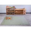 Rectangle Rug - Green (2.6m x 1.8m)-Mats & Rugs,Neutral Colour,Plain Carpet,Rectangular,Rugs,Sensory Flooring,Wellbeing Furniture-Learning SPACE