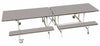 Rectangular Mobile Folding Bench Unit- Age Range 11+, Grey Fleck Learning SPACE