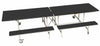 Rectangular Mobile Folding Bench Unit- Age Range 11+, Black Learning SPACE