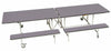 Rectangular Mobile Folding Bench Unit- Age Range 11+, Blue Grey Learning SPACE
