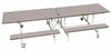 Rectangular Mobile Folding Bench Unit- Age Range 11+, Dove Learning SPACE