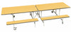 Rectangular Mobile Folding Bench Unit- Age Range 11+, Maple Learning SPACE