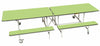Rectangular Mobile Folding Bench Unit- Age Range 5-11, Lime Learning SPACE