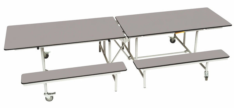 Rectangular Mobile Folding Bench Unit- Age Range 5-11, Grey Fleck Learning SPACE